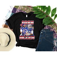 Josh Allen Shirt, Josh Allen Buffalo Tee, Football Shirt, 90s Vintage Style Shirt — T-shirts pour hommes