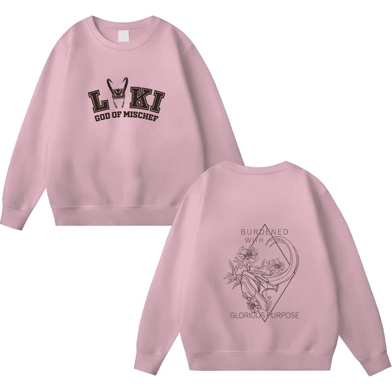 Loki Floral Shirt, Burdened With Glorious Purpose Sweatshirt — Sweats à capuche pour hommes