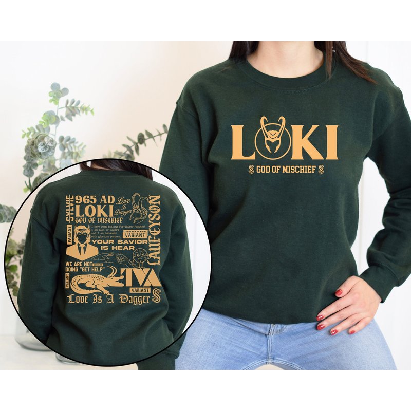 Loki Helmet God Of Mischief Sweatshirt