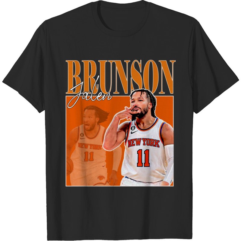 Jalen Brunson Tshirt Jalen Brunson Shirt Vintage 90s Oversize Shirt — T-shirts pour hommes