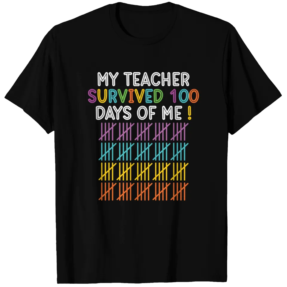T-shirt pour hommes 100 Days of School 100e jour d'école — T-shirts pour hommes
