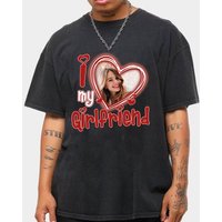 I Love My Girlfriend Shirt Custom Picture,i Love My Girlfriend Custom Photo Shirt — Mens T Shirts
