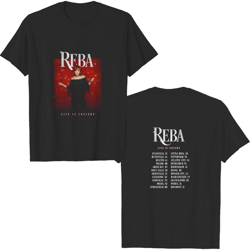 Reba Mcentire Live In Concert 2022 2023 Tour Shirt — Mens T Shirts