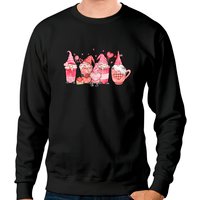 Gnome Valentine Sweatshirt, Gnome Coffee Sweater, Cute Sweatshirt