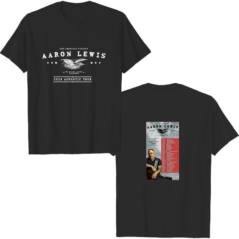 Aaron Lewis 2023 Tour Shirt, Aaron Lewis Acoustic Tour Shirt — T-shirts pour hommes