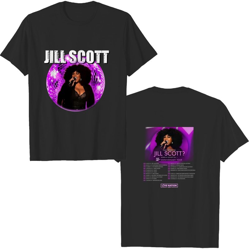 Jill Scott World Tour Shirt, Jill Scott Fan Gift, Jill Scott Tour Tee Concert Merch — T-shirts pour hommes
