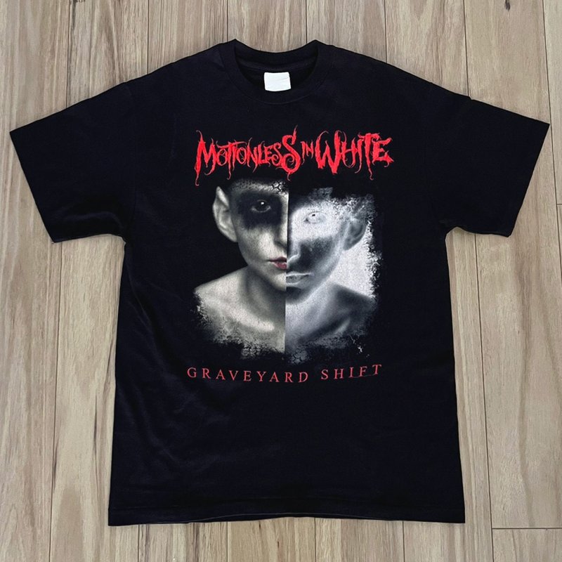 Motionless In White Graveyard Shift T-shirt, Motionless In Band Shirt — T-shirts pour hommes