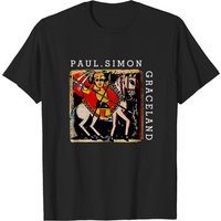 1987 Paul Simon Graceland Tour Concert Australian Black Tee
