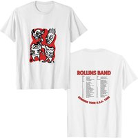 Rollins Band Summer Usa 1992 Tour T-shirt — Mens T Shirts