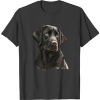 Black Labrador Head And Shoulders T-shirt - Dog Lover Gear
