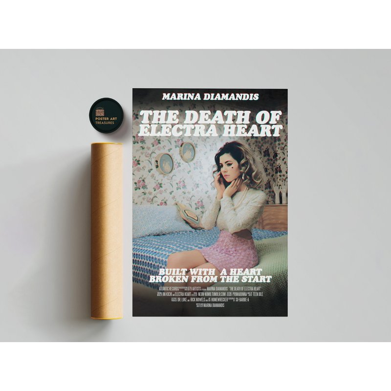 Marina And The Diamonds - Built With A Heart Broken From The Start Album Premium Matte Vertical Poster — Posters & Prints