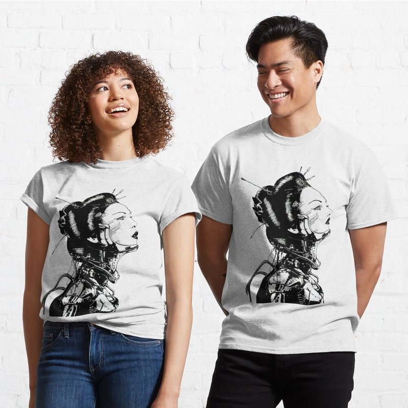 Cyberpunk Girl Vaporwave Aesthetic Classic T-shirt — T-shirts pour hommes