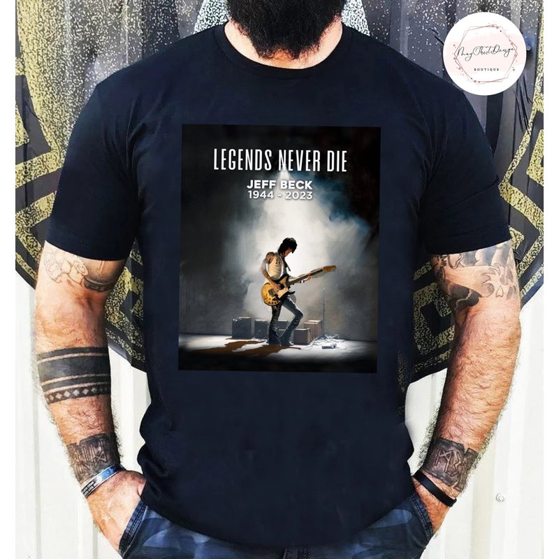 R.i.p Jeff Beck ( 1944-2023 ) Memories T-shirt, Jeff Beck Rip Guitar Legend Shirt — T-shirts pour hommes
