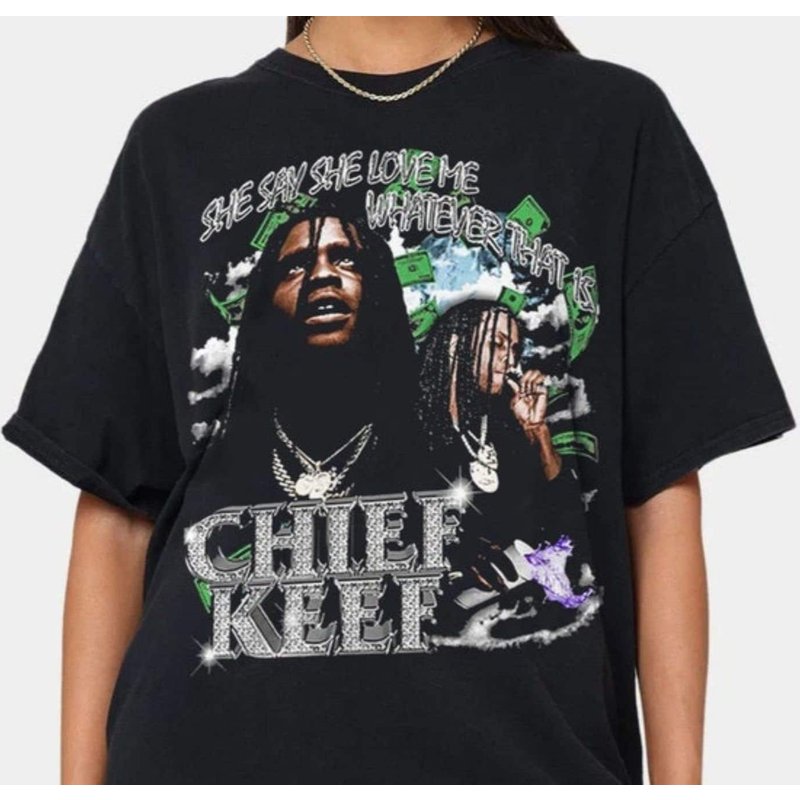 Chief Keef Rapper Vintage Graphic Tshirt - Chief Keef Vintage Graphic — Mens T Shirts