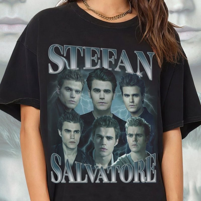 Stefan Salvatore 90s Vintage Graphic Tshirt