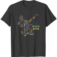 The Black Keys Vintage Colorful Guitarist T-shirts