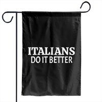 Italians Do It Better Italy Produ Italian Country Garden Flags — Drapeaux décoratifs
