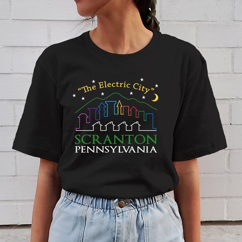 Scranton Electric City Vintage T-shirt, The Office Tee — T-shirts pour hommes