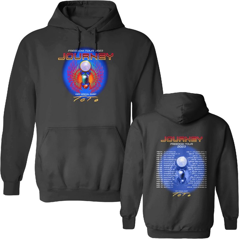 Journey Freedom Tour 2023 Tee, Journey 50th Anniversary, Journey Tour 2023 Hoodie — Sweats à capuche pour hommes
