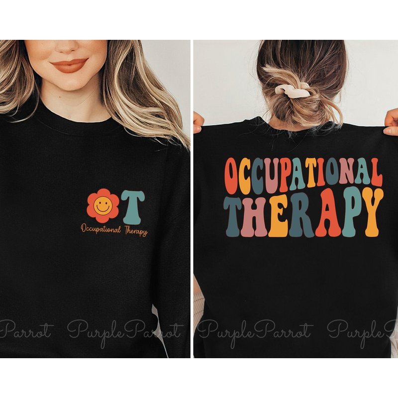 Occupational Therapy Sweatshirt, Occupational Therapist Shirt, Ot — Sweats à capuche pour hommes