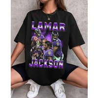 Lamar Jackson Vintage Ravens Football Shirt