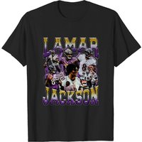 Lamar Jackson Vintage Style 90's Bootleg T-shirt, Ravens Flock
