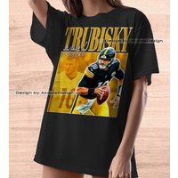 Limited Mitch Trubisky Vintage 90s #10/quarterback Oversize Shirt — Mens T Shirts