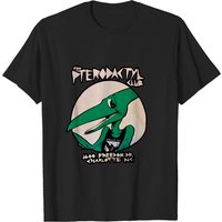 Pterodactyl Club New Black Short Sleeve Crewneck Unisex T-shirt — T-shirts pour hommes