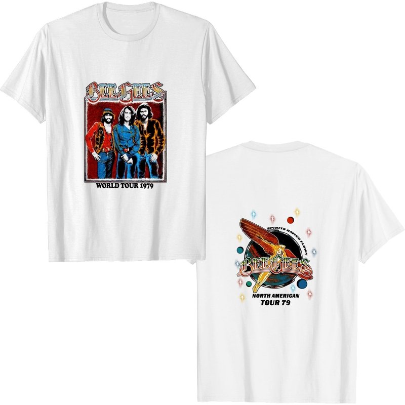 Vintage Bee Gee Tour 1979 Shirt, Bee Gee Spirits Having Flown North American Tour 79 Shirt — Mens T Shirts