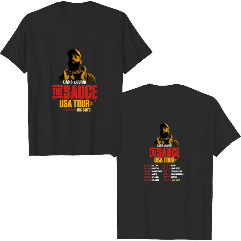 Eladio Carion Shirt, The Sause Usa Tour Shirts, Eladio Carion Tour Shirt — Mens T Shirts