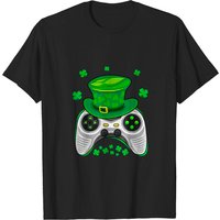 Video Game Controller Irish Gamer Boys St Patricks Day Gamer T-shirt
