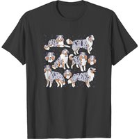 Miniature American Shepherd Miniature American Shepherd Dog Illustration T-shirts