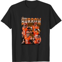 Joe Burrow Vintage 90s T-shirt - Cincinnati Football Theme — T-shirts pour hommes