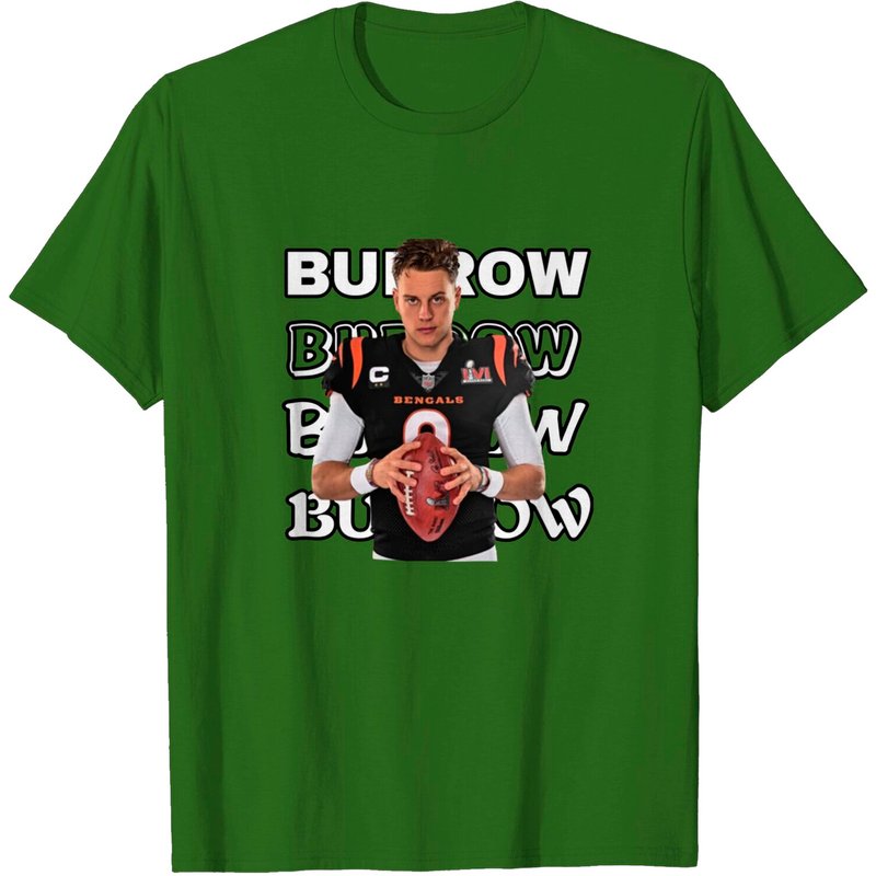 Joe Burrow Vintage T-shirt - 90s Cincinnati Football Design — T-shirts pour hommes