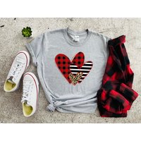 Heart Buffalo Leopard Heart Shirt