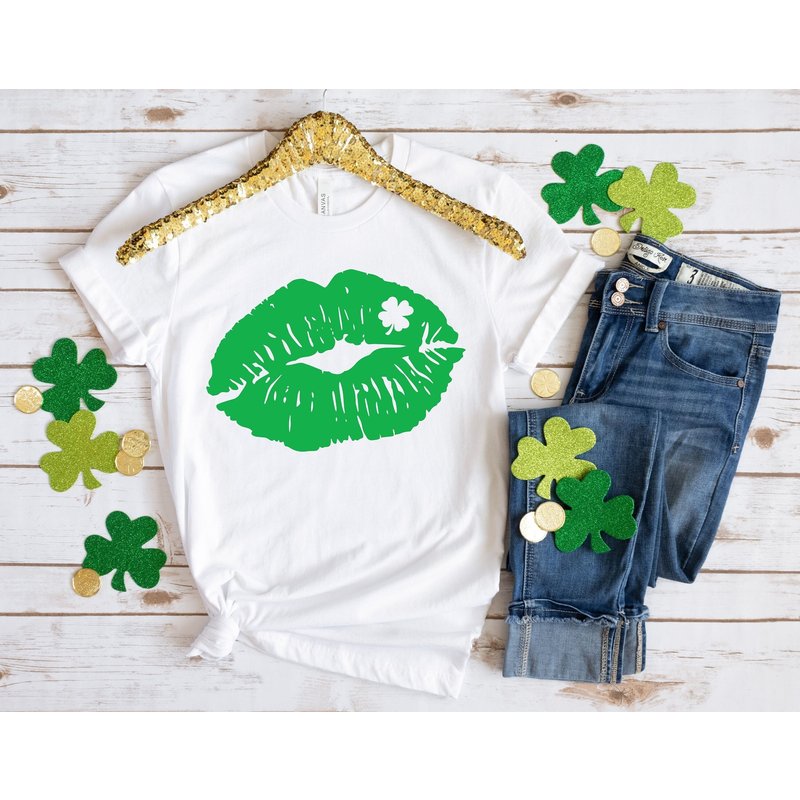 Patrick Day Lips St Patricks Day Shirt — Mens T Shirts