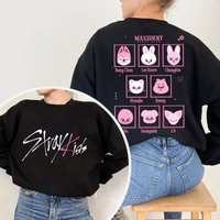 Stray Kids Members Sweatshirt. Stray Kids Maxident Sweatshirt. Stray Kids Chibi Shirt. Stray Kids Maxident Shirt
