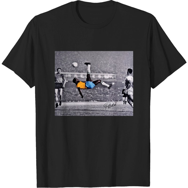 Pele Iconic Bicycle Kick (1968) T-shirt — Mens T Shirts