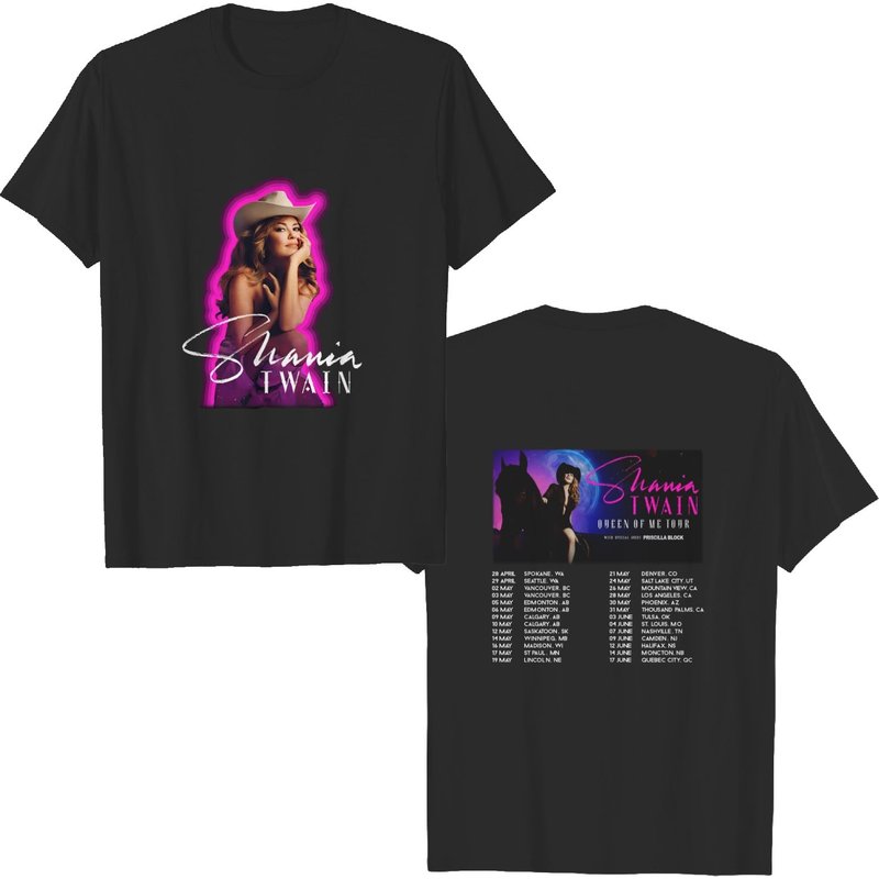 Shania Twain Music Queen Of Me Tour 2023 Legend Shirt — Mens T Shirts