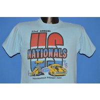 70s Nhra Us Nationals 1976 Indianapolis Drag Race T-shirt Small — Mens T Shirts