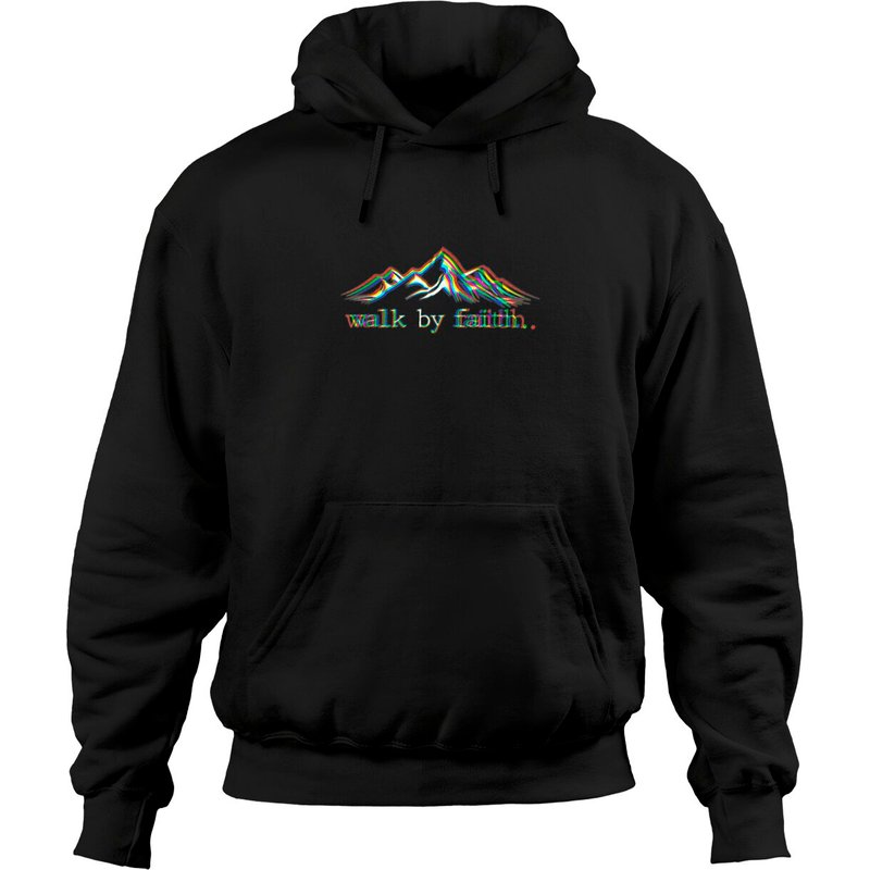 Walk By Faith Vaporwave Christian Hoodies — Sweats à capuche pour hommes
