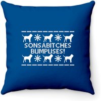Sonsabitches Bumpuses! - A Christmas Story - Throw Pillows — Decorative Cushions