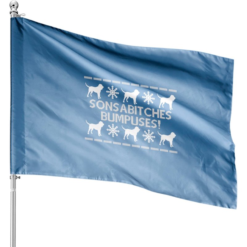 Sonsabitches Bumpuses! - A Christmas Story - House Flags — Drapeaux décoratifs