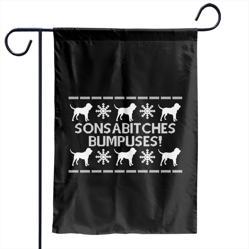 Sonsabitches Bumpuses! - A Christmas Story - Garden Flags — Drapeaux décoratifs