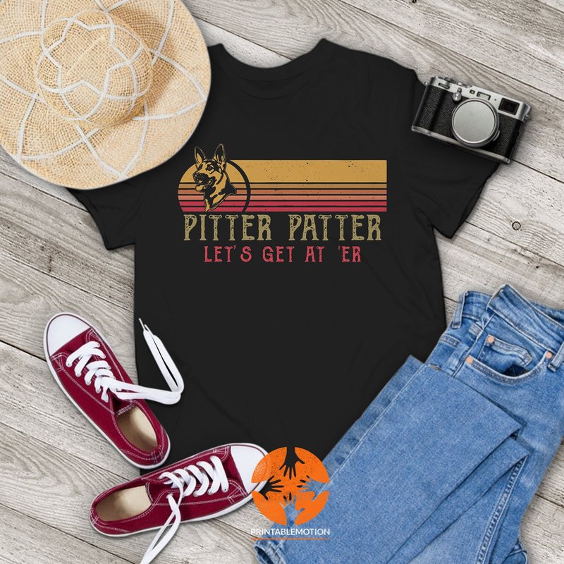 Pitter Patter Let's Get At 'er Vintage T-shirt, Letterkenny Shirt — T-shirts pour hommes