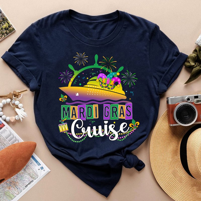 Personalized Mardi Gras Cruise Shirt, Mardi Gras Family Cruise Squad 2023, Carnival Party Shirt, Family Vacation