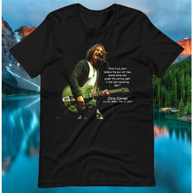 Chris Cornell T-shirt, Remembering Chris Cornell Quotes T Shirt — T-shirts pour hommes