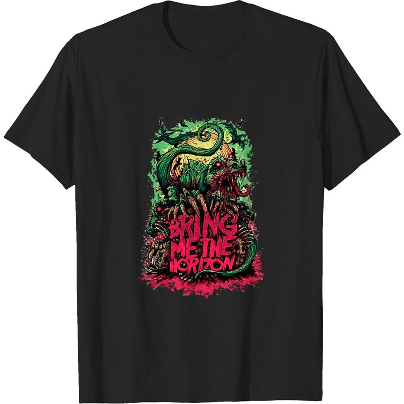 Bring Me The Horizon Devil Dinosaur T-shirt, Bring Me The Horizon T-shirt — T-shirts pour hommes