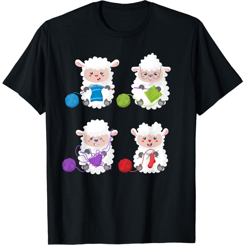Knit Crochet Knitter Gift Crocheting Sheep Knitting Lover T-shirt
