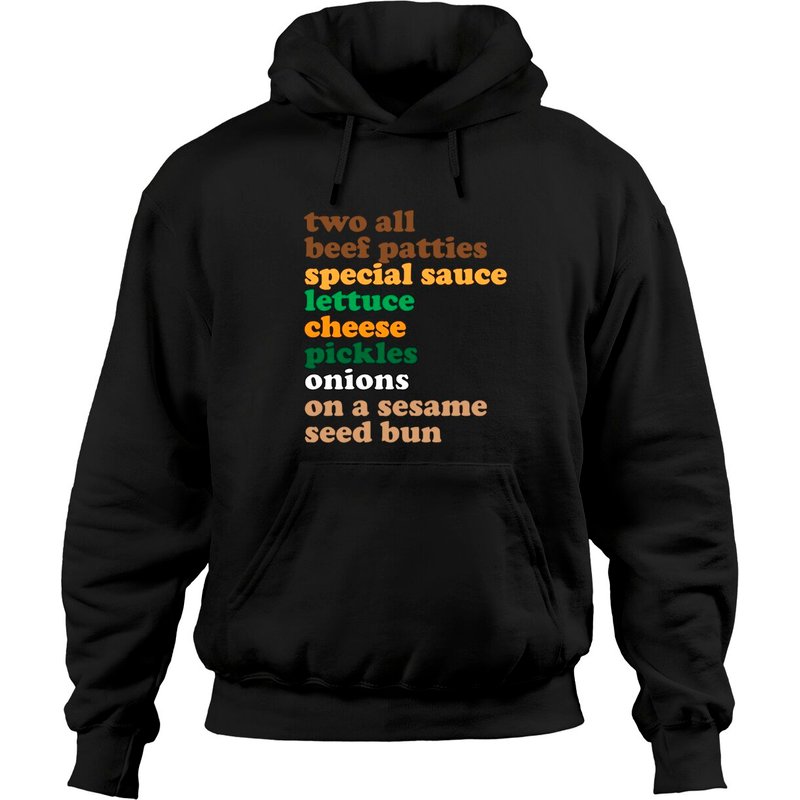 Two All Beef Patties - Burger Time - Big Mac - Hoodies — Sweats à capuche pour hommes